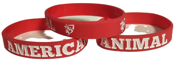 American Animal Red Wrist Bands